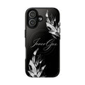 InnerGee Blk/White Crystal Tough Magnetic Phone Case