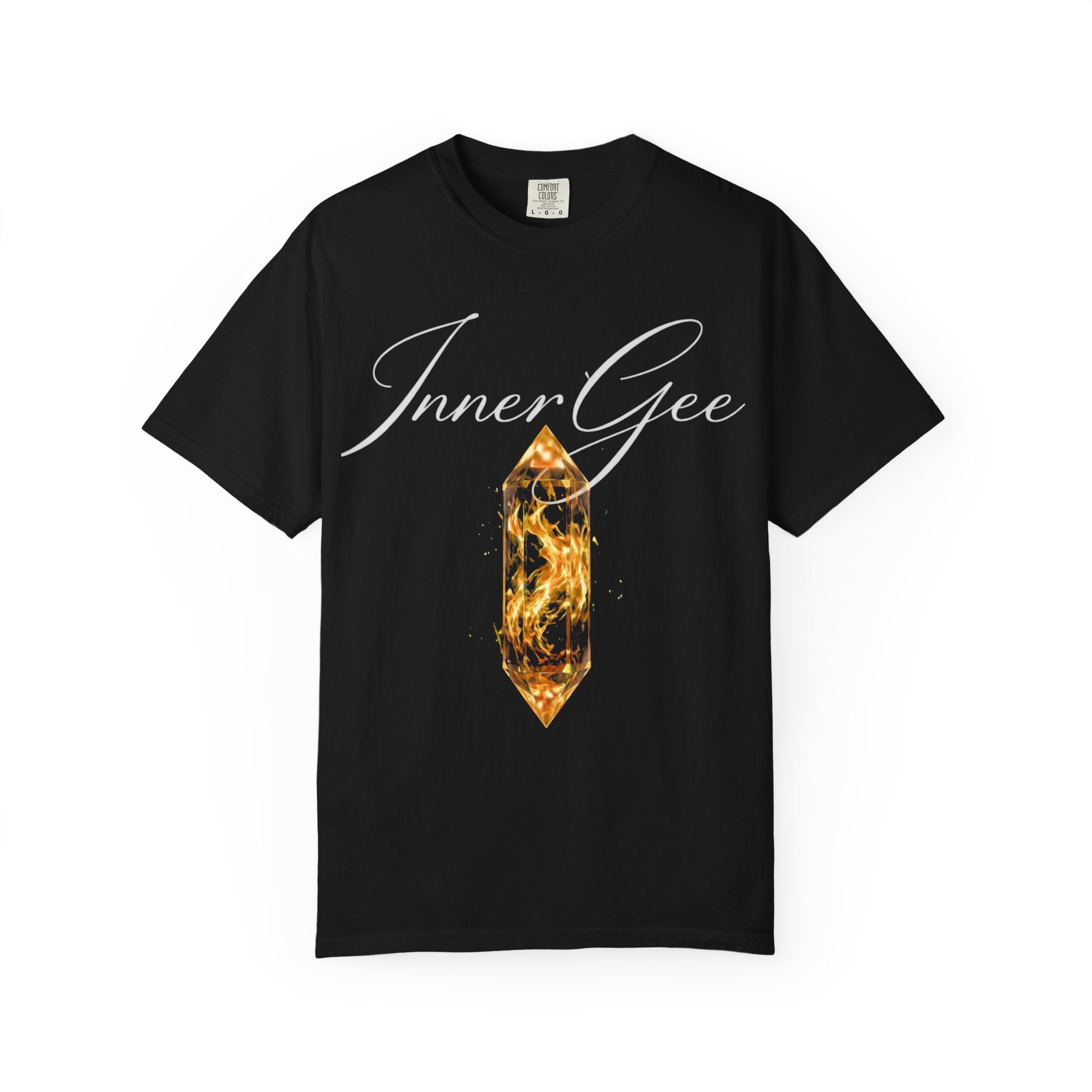 InnerGee Crystal T-Shirt — Subtle Fire Gem Graphic