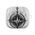Innergee Halftone Pulse AirPod Case — Black & White Retro Dot Design
