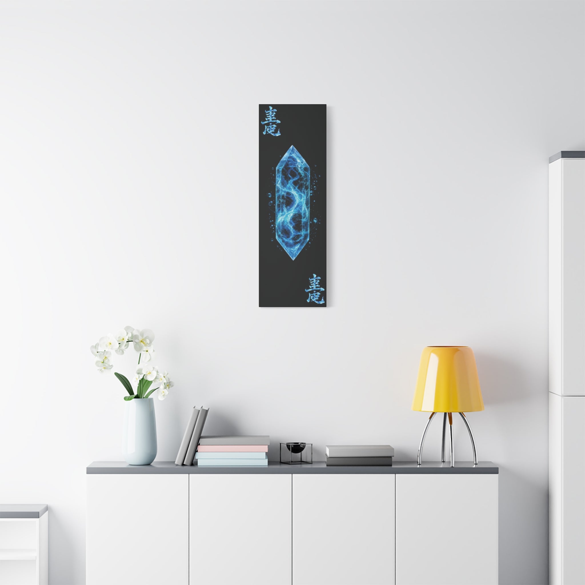 Innergee Water Crystal Canvas Print with Kanji (Matte Stretched)