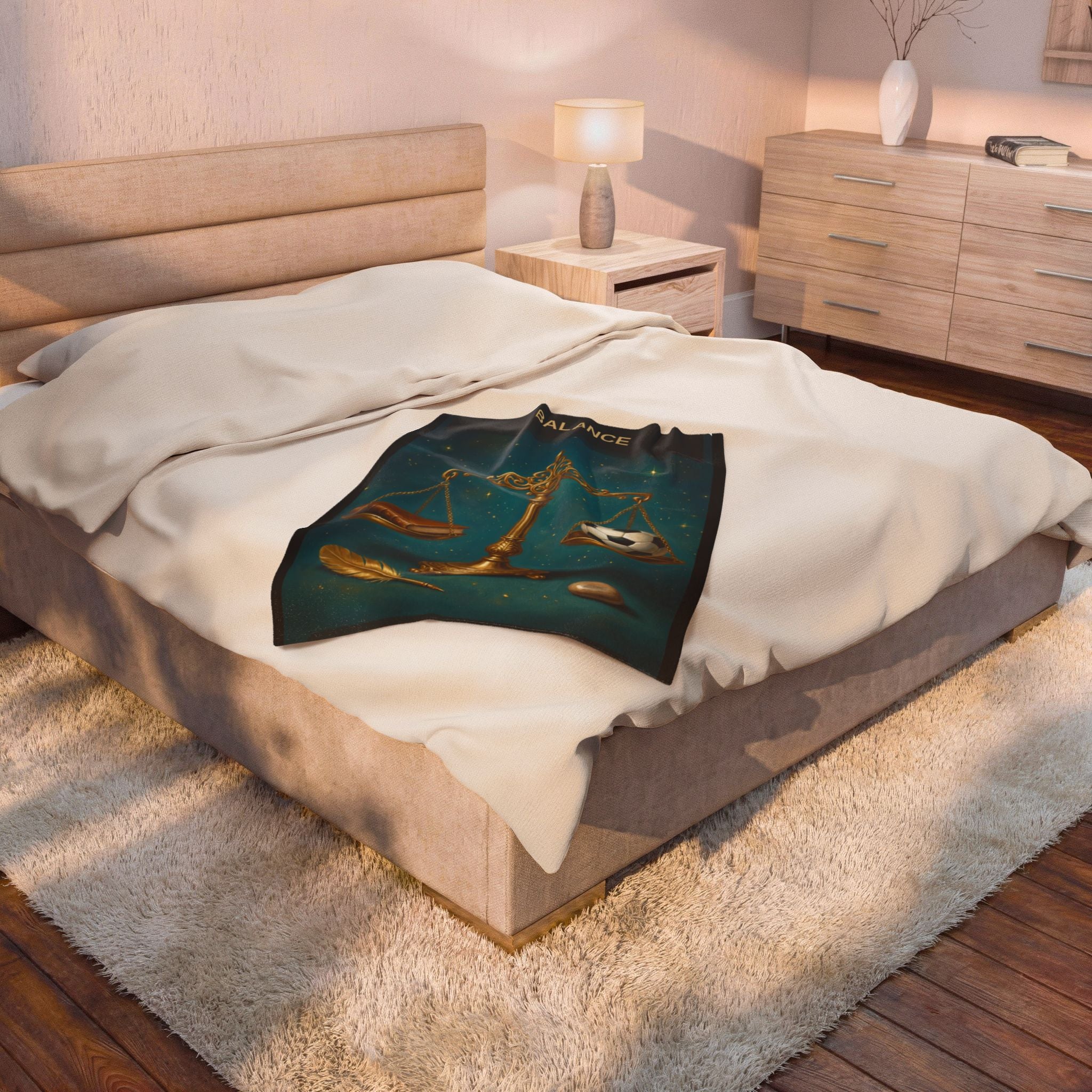 Journey Card Balance Blanket — 'Work & Play in Balance' throw