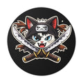Double the Cat Sticker — Vinyl Sticker Featuring 'Double' with Twin Blades Logo