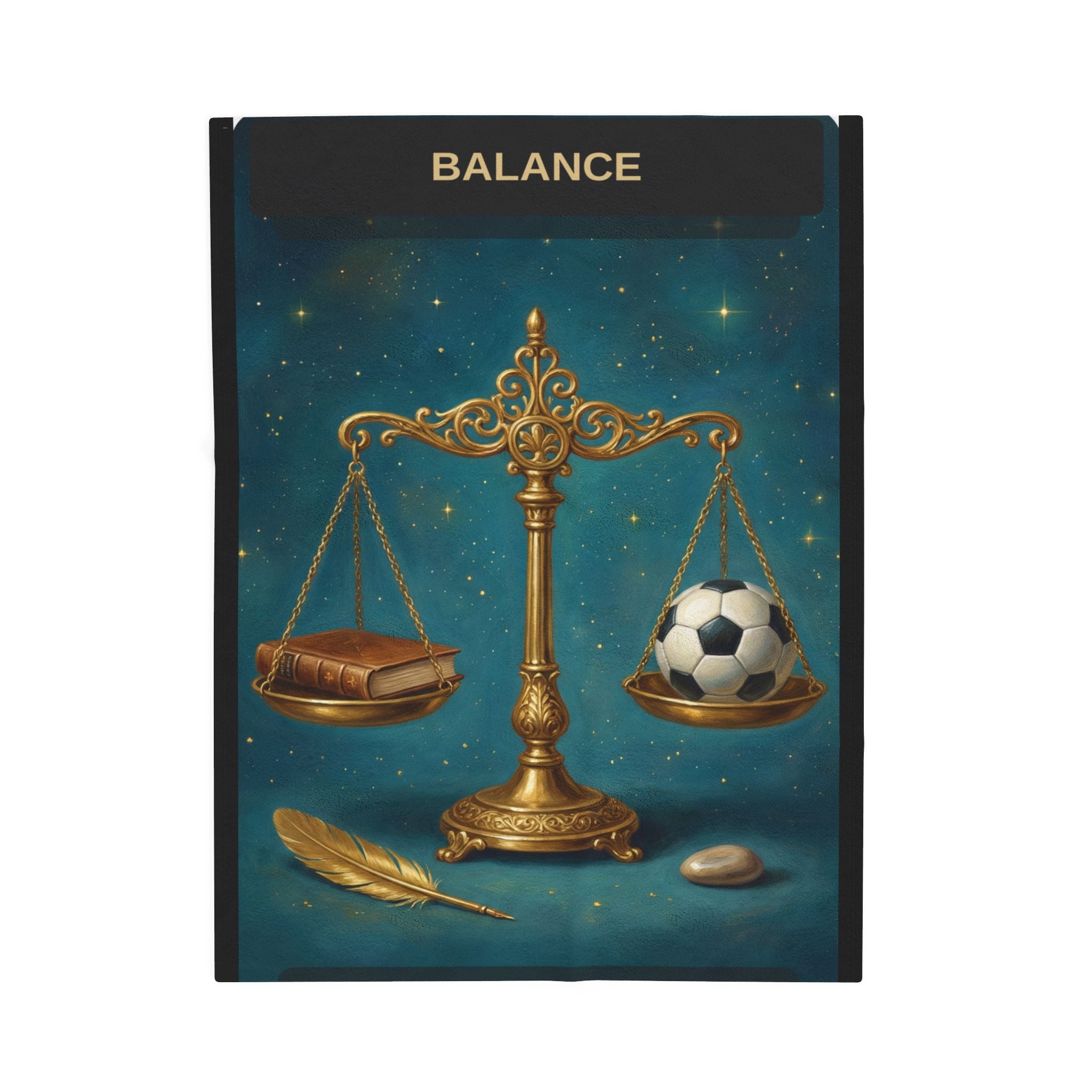 Journey Card Balance Blanket — 'Work & Play in Balance' throw
