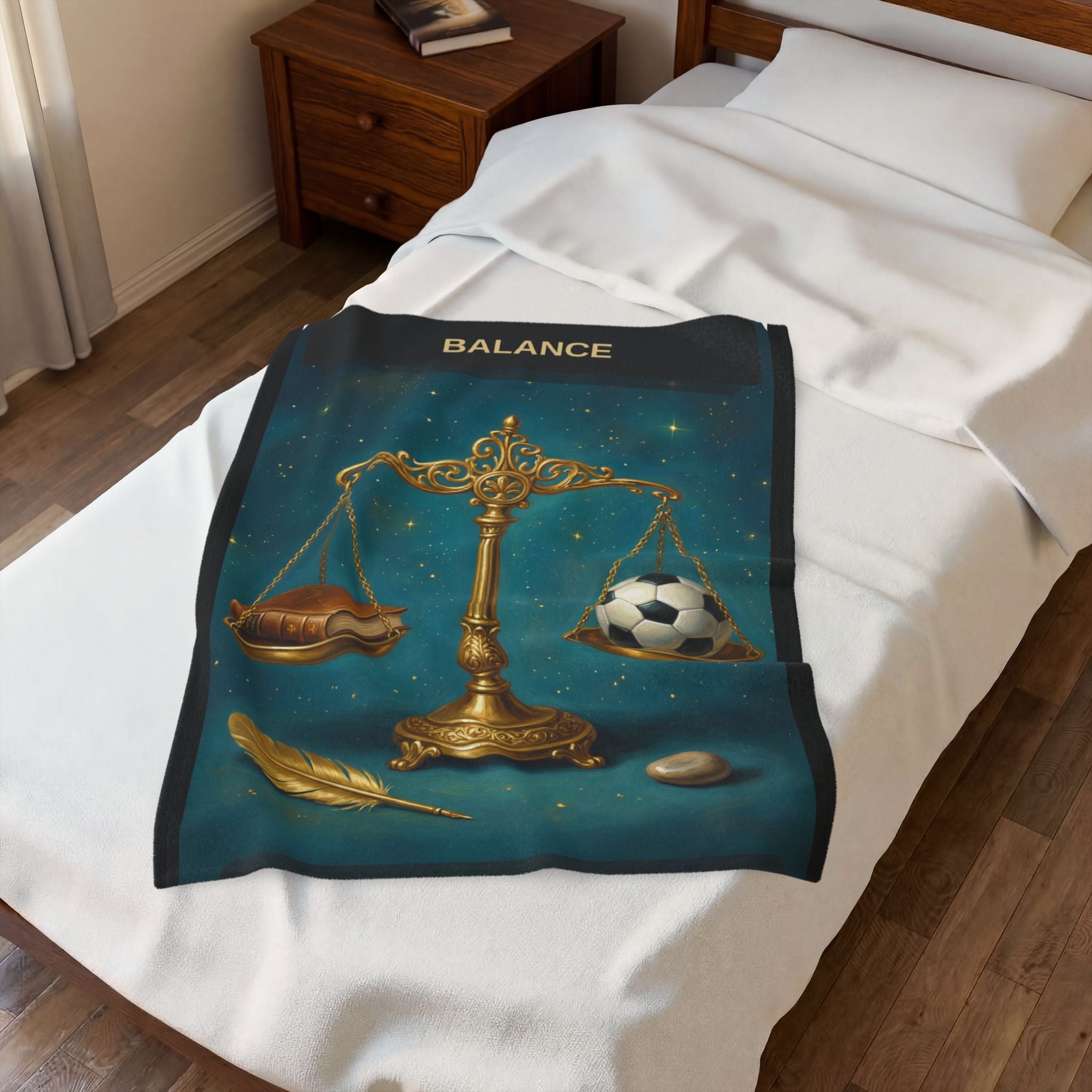 Journey Card Balance Blanket — 'Work & Play in Balance' throw
