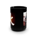 Fire Samurai Kanji Black Mug — 15oz Ceramic