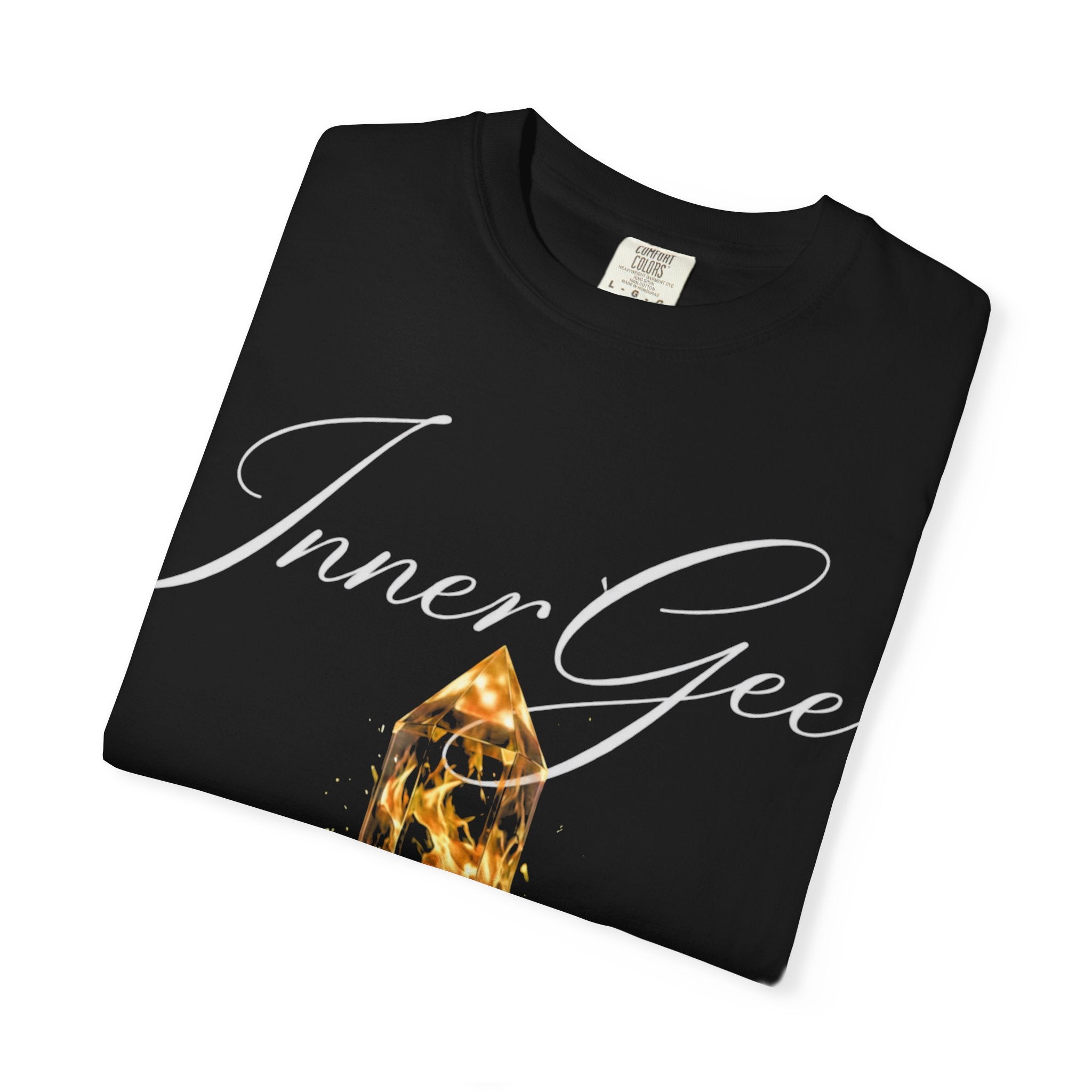 InnerGee Crystal T-Shirt — Subtle Fire Gem Graphic