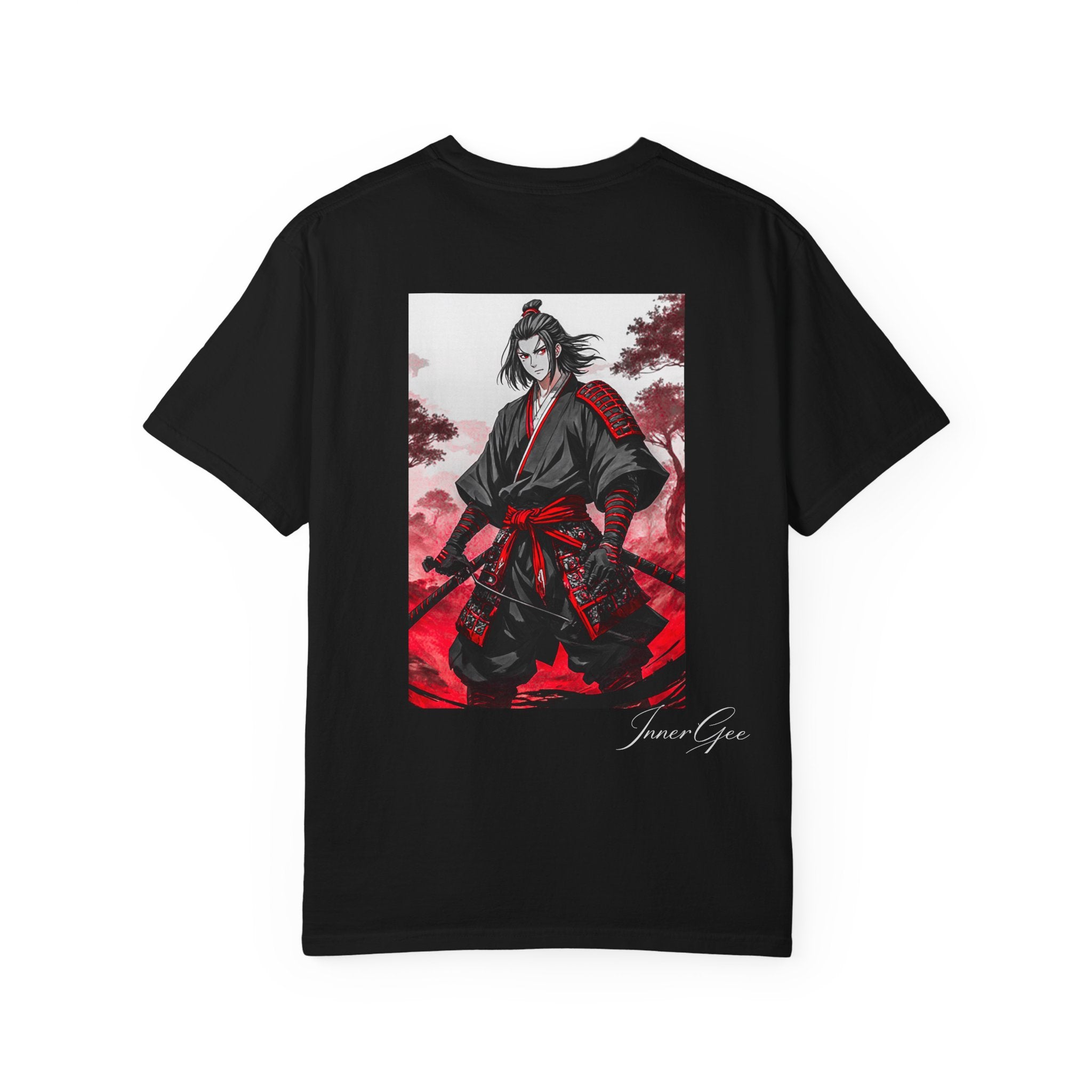 Samurai Fire Energy Kanji T-Shirt — Fire Elemental Graphic Tee